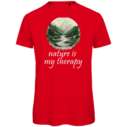 Premium organic men's T-shirt therapy