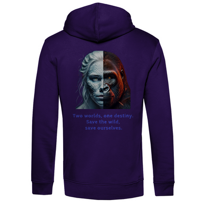 Bio Premium Herren Hoodie two worlds