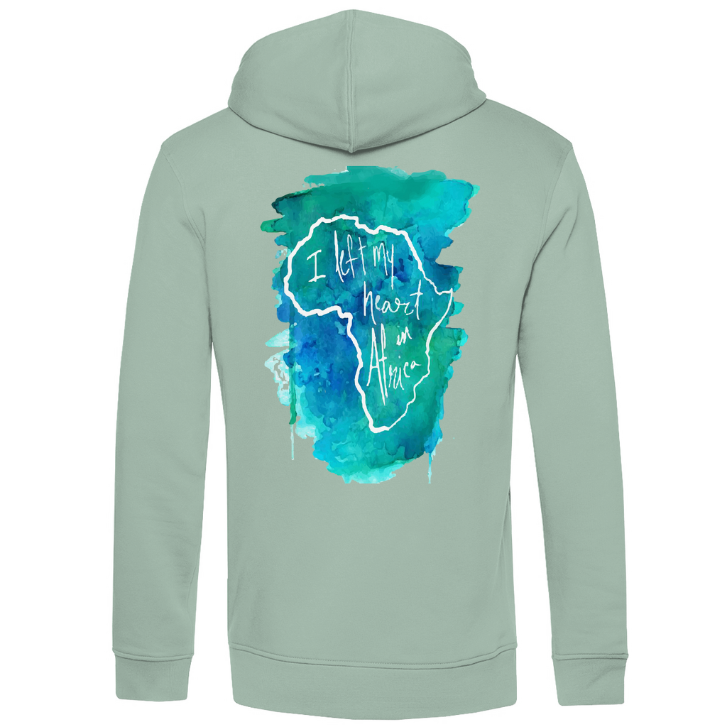 Bio Premium Herren Hoodie africa blue