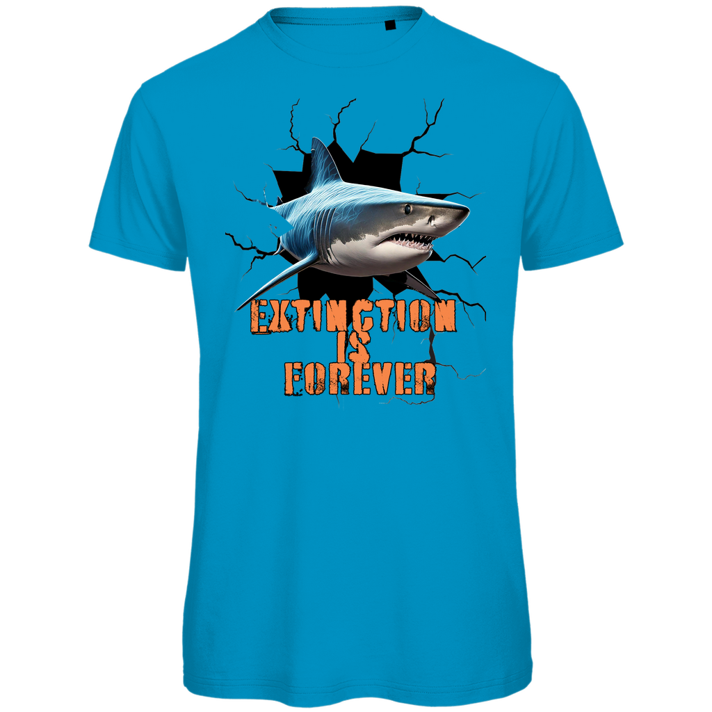 Premium organic men's t-shirt shark