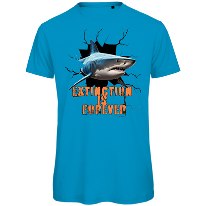 Premium organic men's t-shirt shark