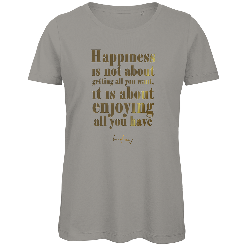 Premium Bio Damen T-Shirt happiness