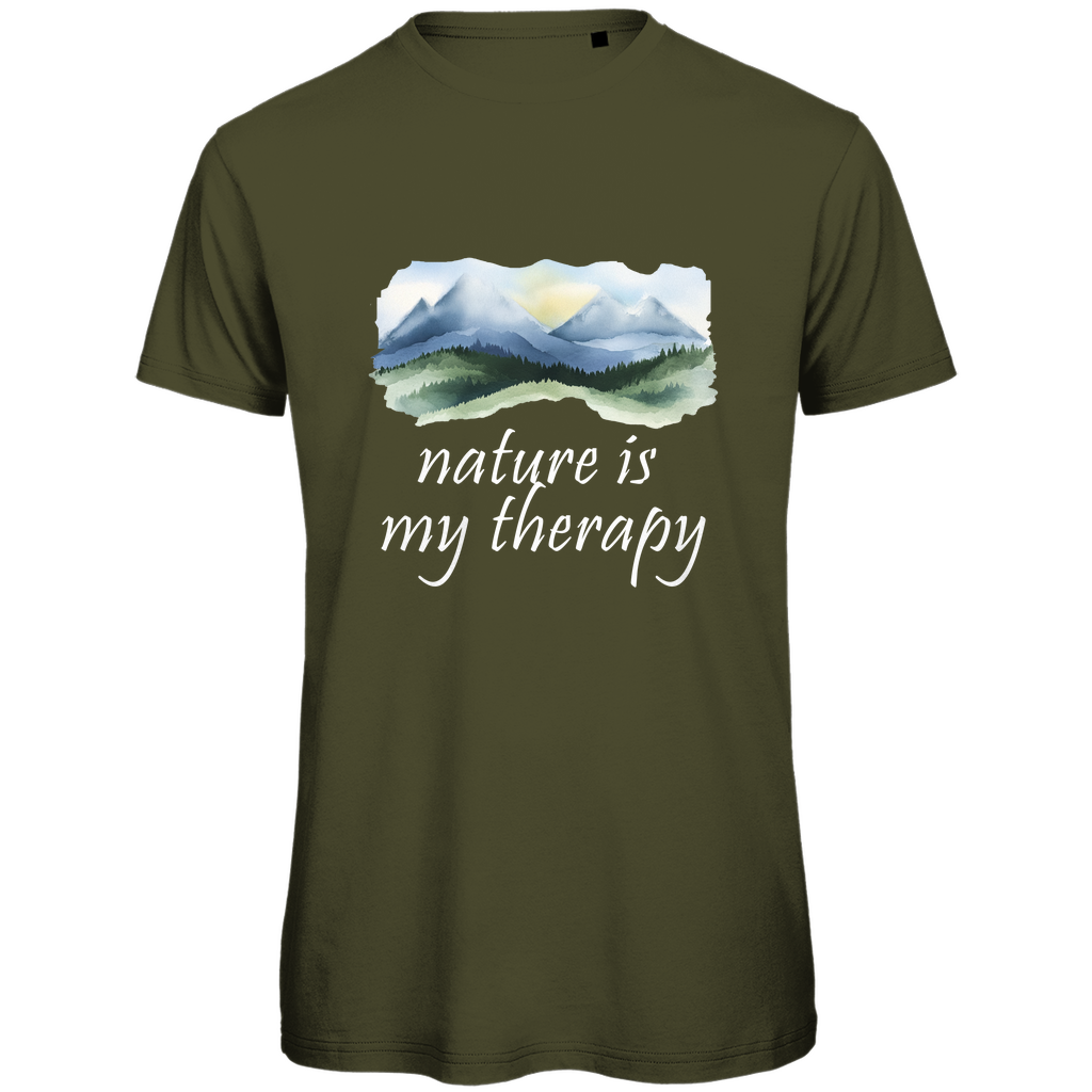 Premium organic men's T-shirt therapy