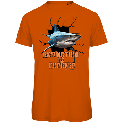 Premium organic men's t-shirt shark