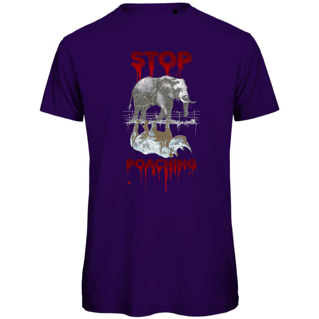 Premium organic men's T-shirt stop poaching