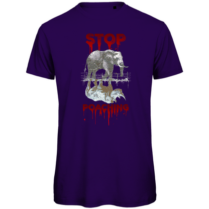Premium organic men's T-shirt stop poaching