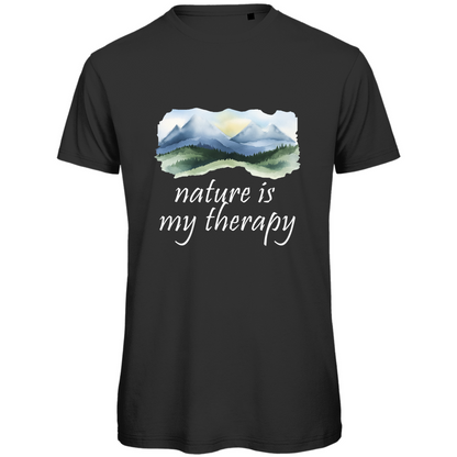 Premium organic men's T-shirt therapy