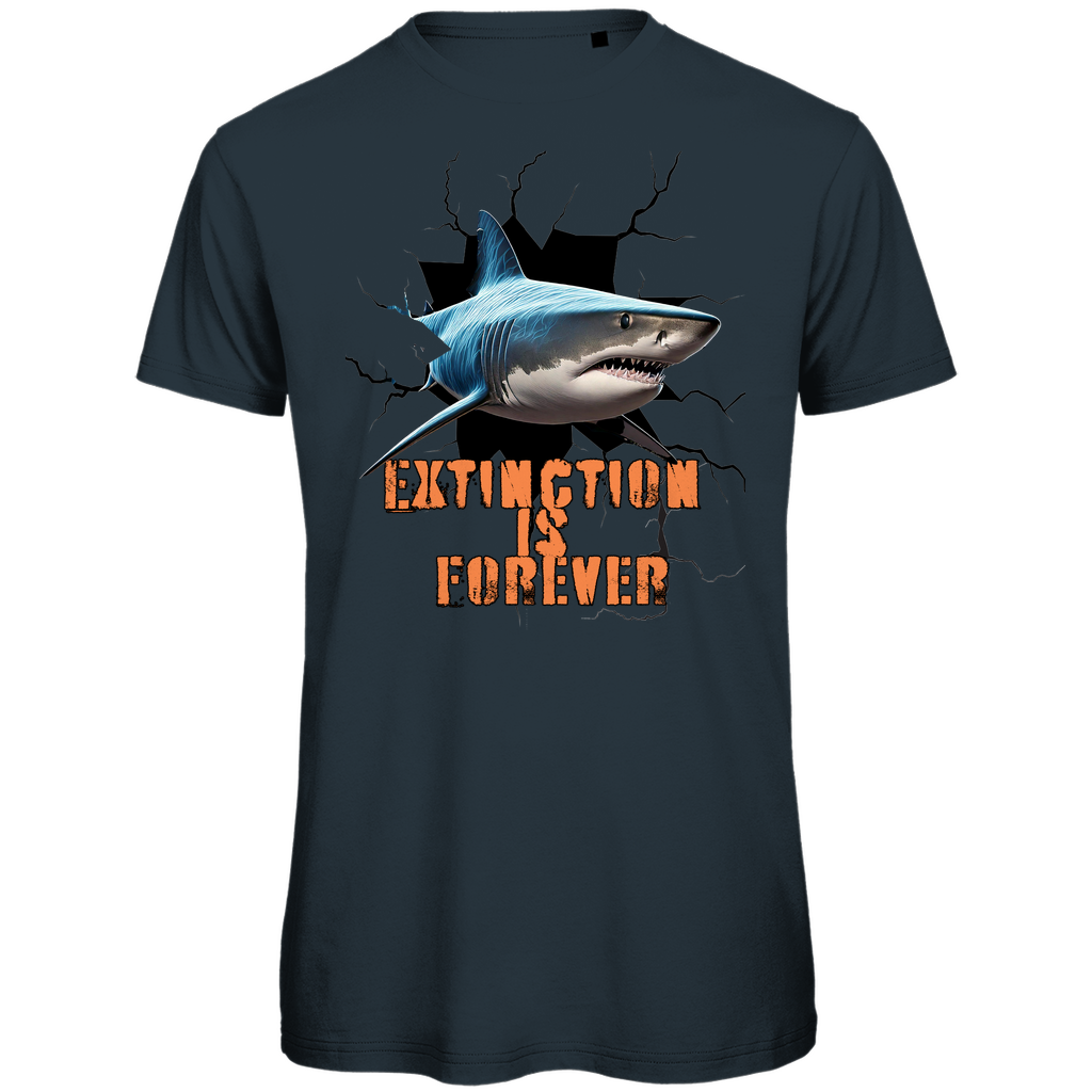 Premium organic men's t-shirt shark