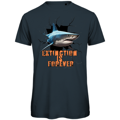Premium organic men's t-shirt shark