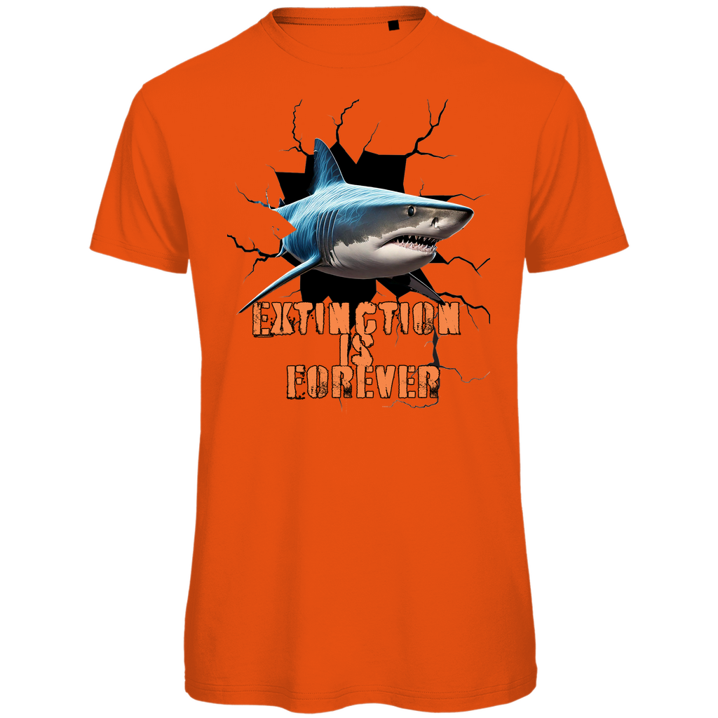Premium organic men's t-shirt shark