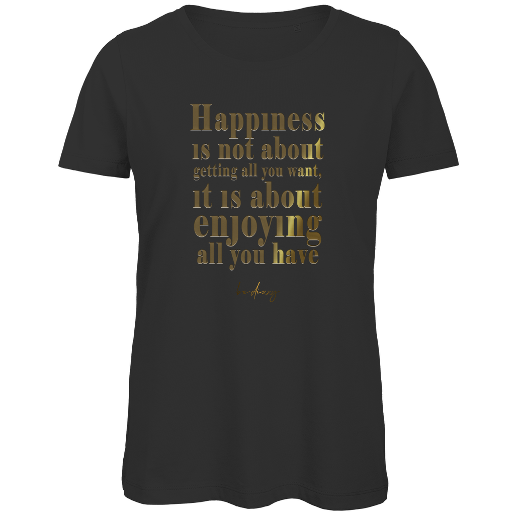 Premium Bio Damen T-Shirt happiness