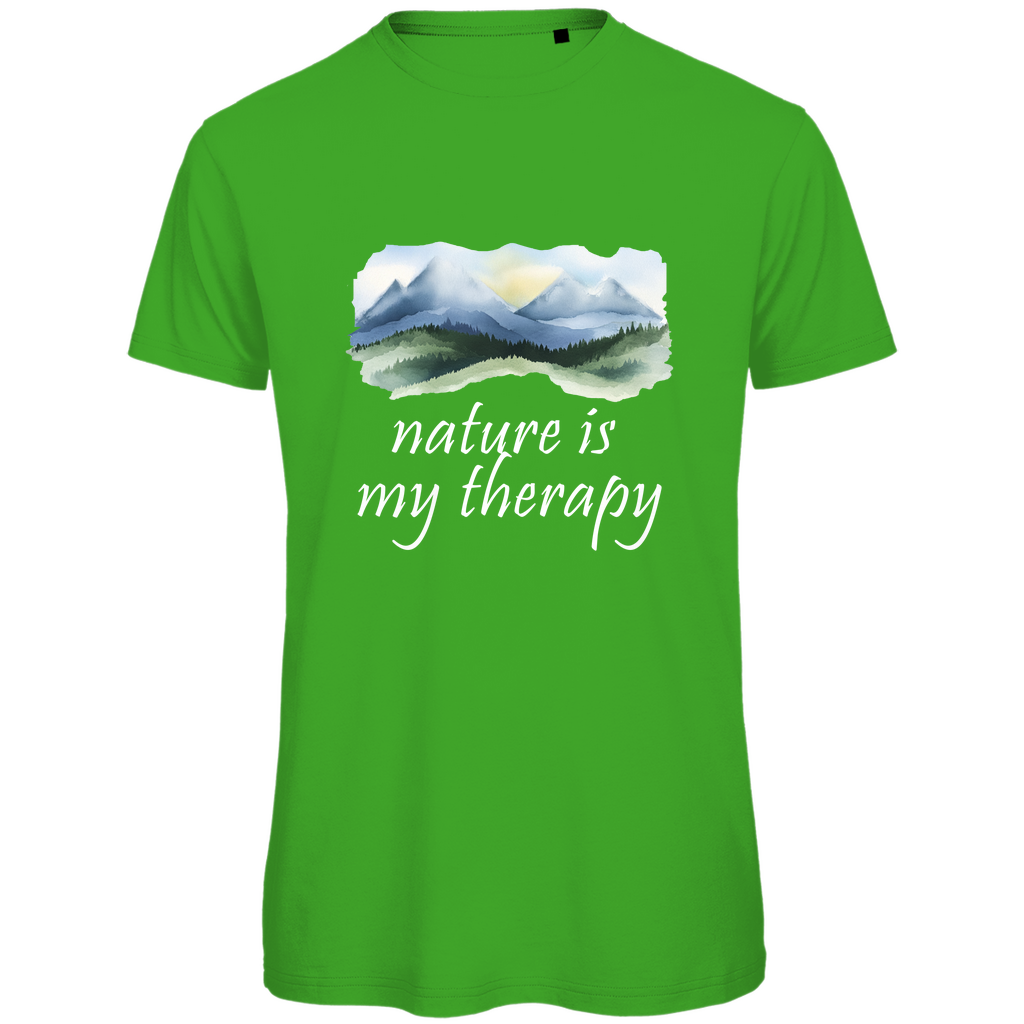 Premium organic men's T-shirt therapy