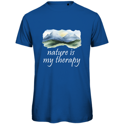 Premium organic men's T-shirt therapy
