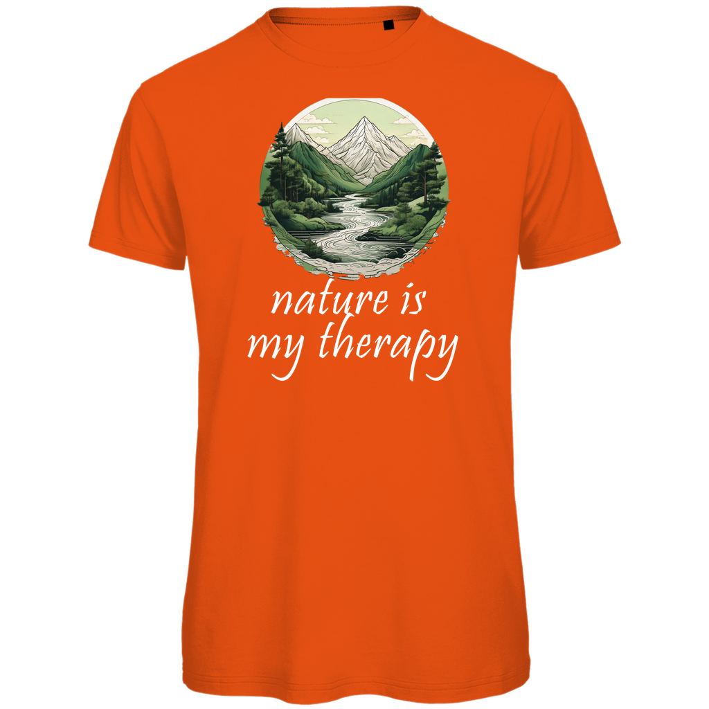 Premium organic men's T-shirt therapy