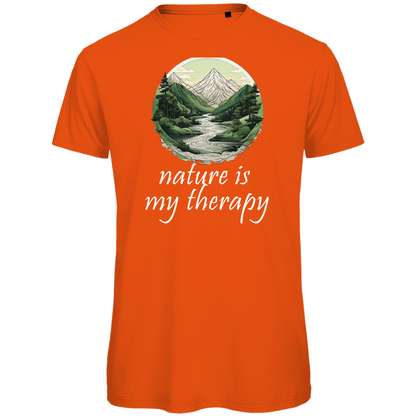 Premium organic men's T-shirt therapy
