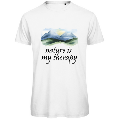 Premium organic men's T-shirt therapy