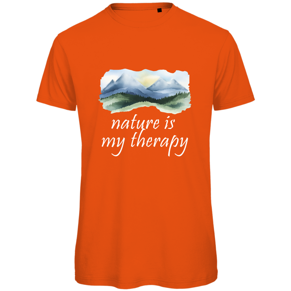 Premium organic men's T-shirt therapy