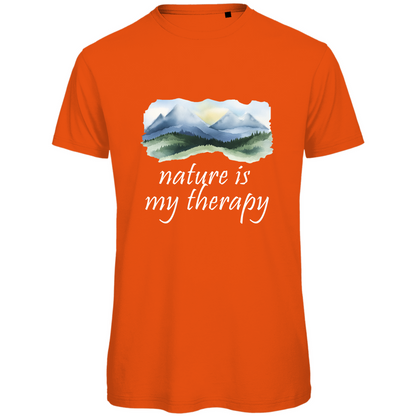 Premium organic men's T-shirt therapy