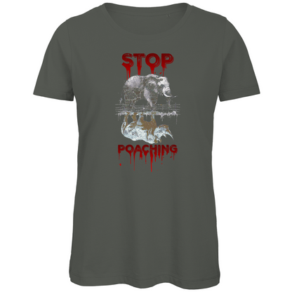 Premium Bio Damen T-Shirt stop poaching