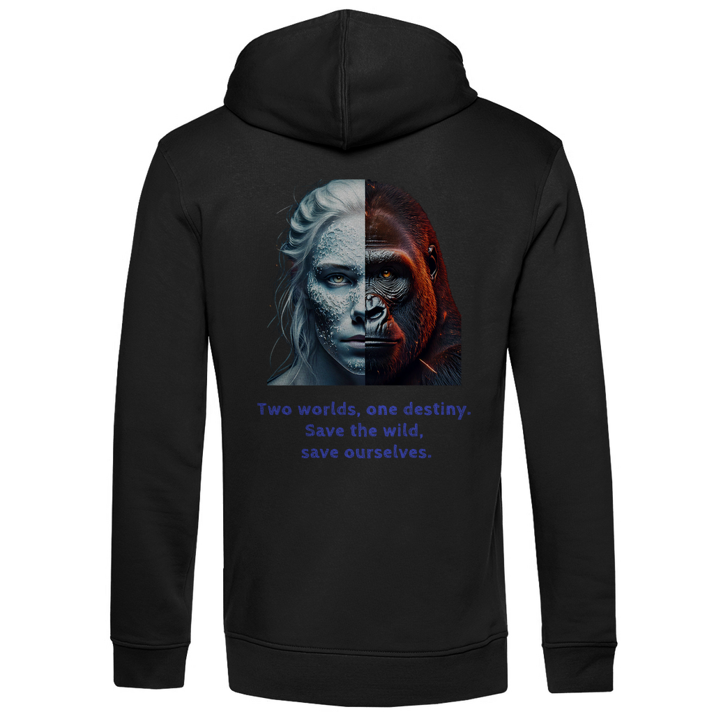 Bio Premium Herren Hoodie two worlds