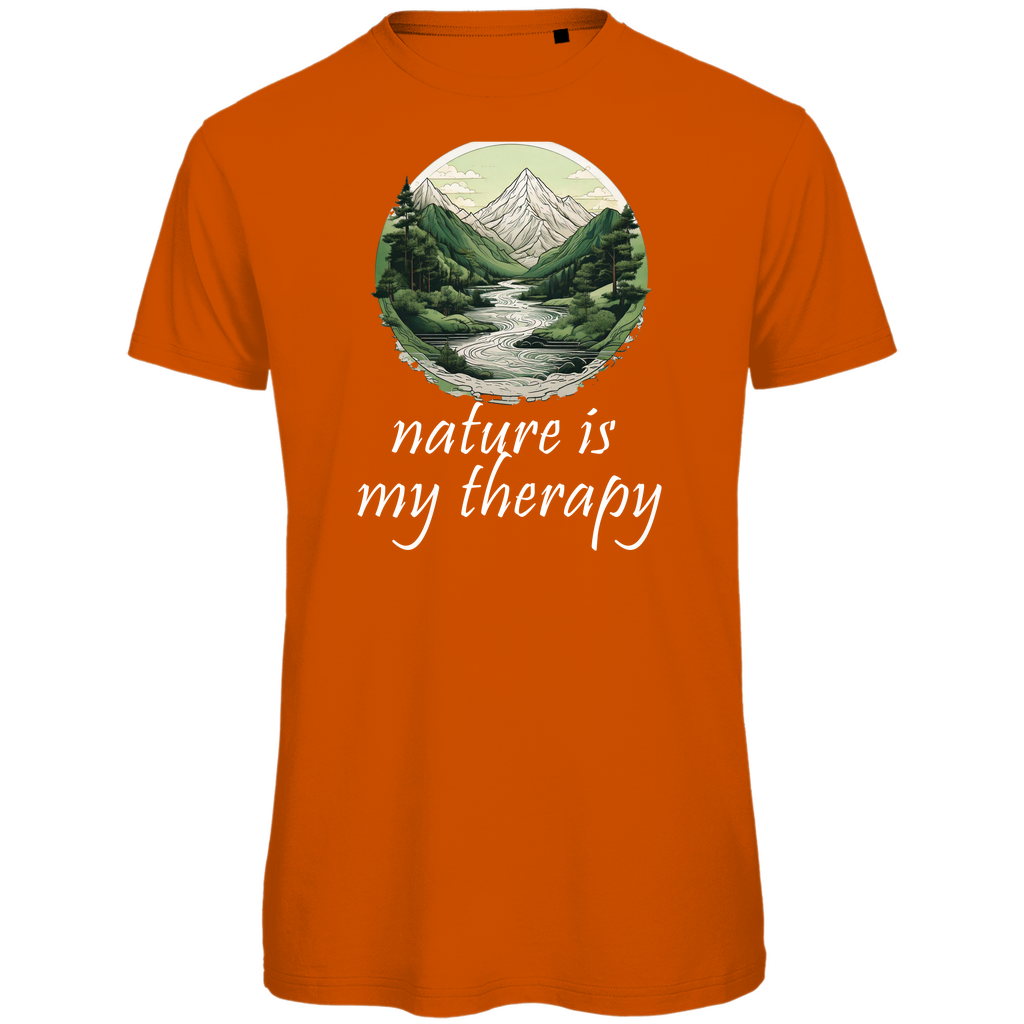 Premium organic men's T-shirt therapy