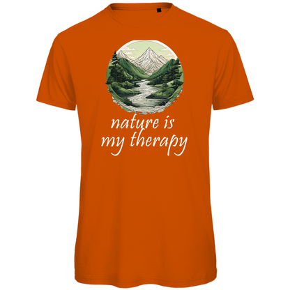 Premium organic men's T-shirt therapy