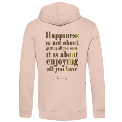 Bio Premium Herren Hoodie happiness
