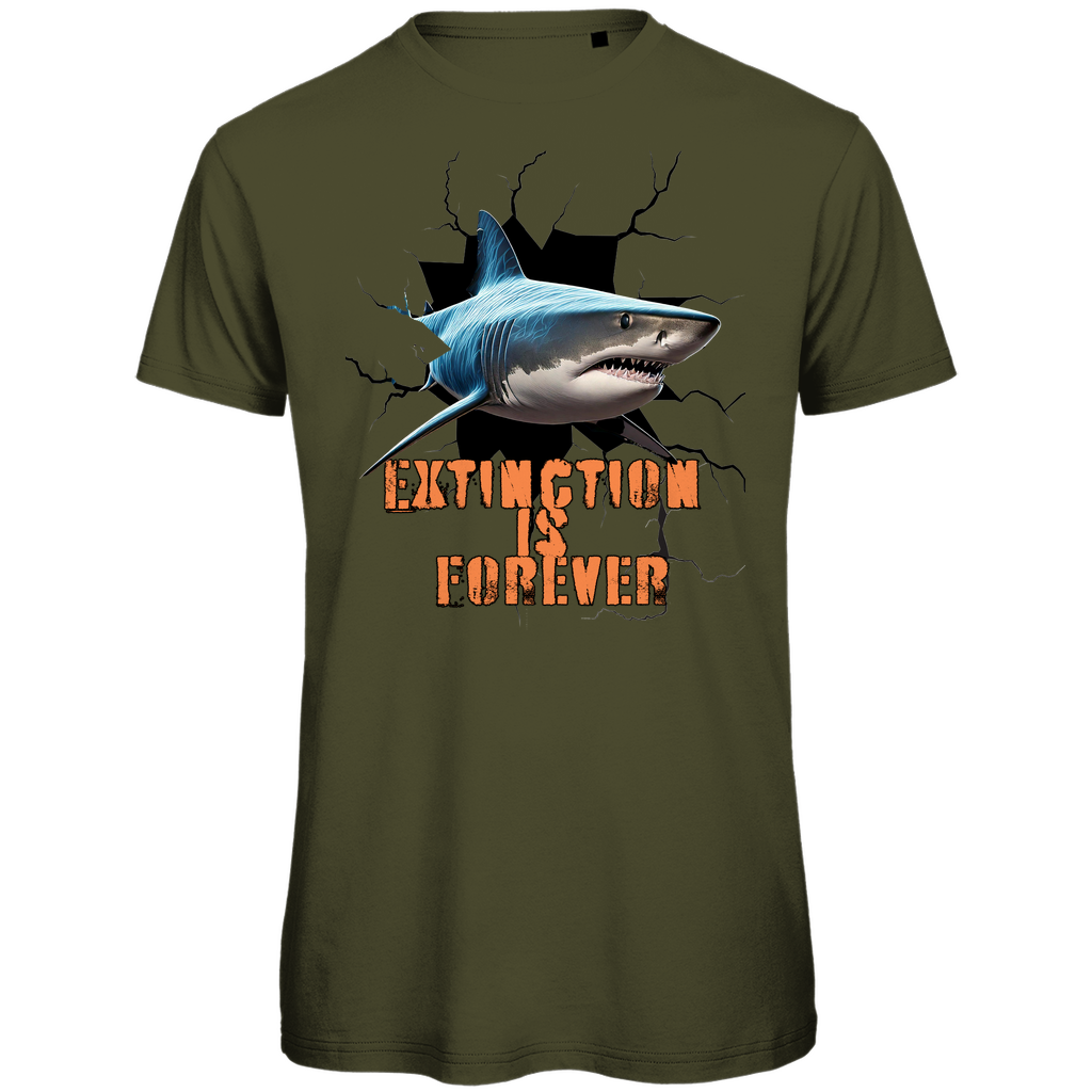 Premium organic men's t-shirt shark