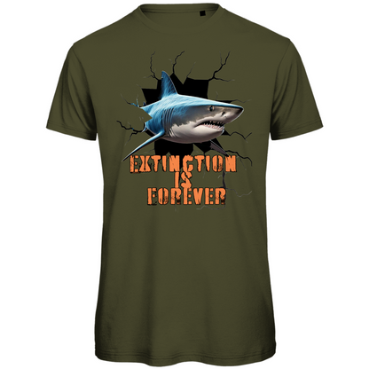 Premium organic men's t-shirt shark