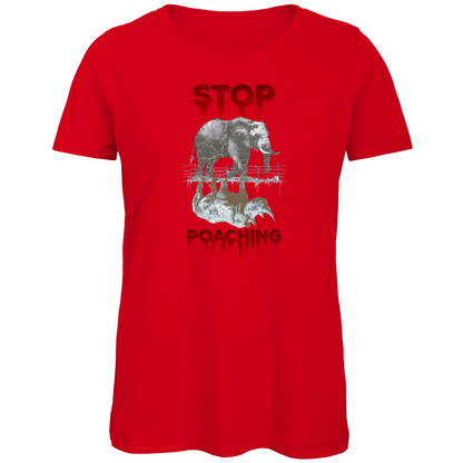 Premium Bio Damen T-Shirt stop poaching