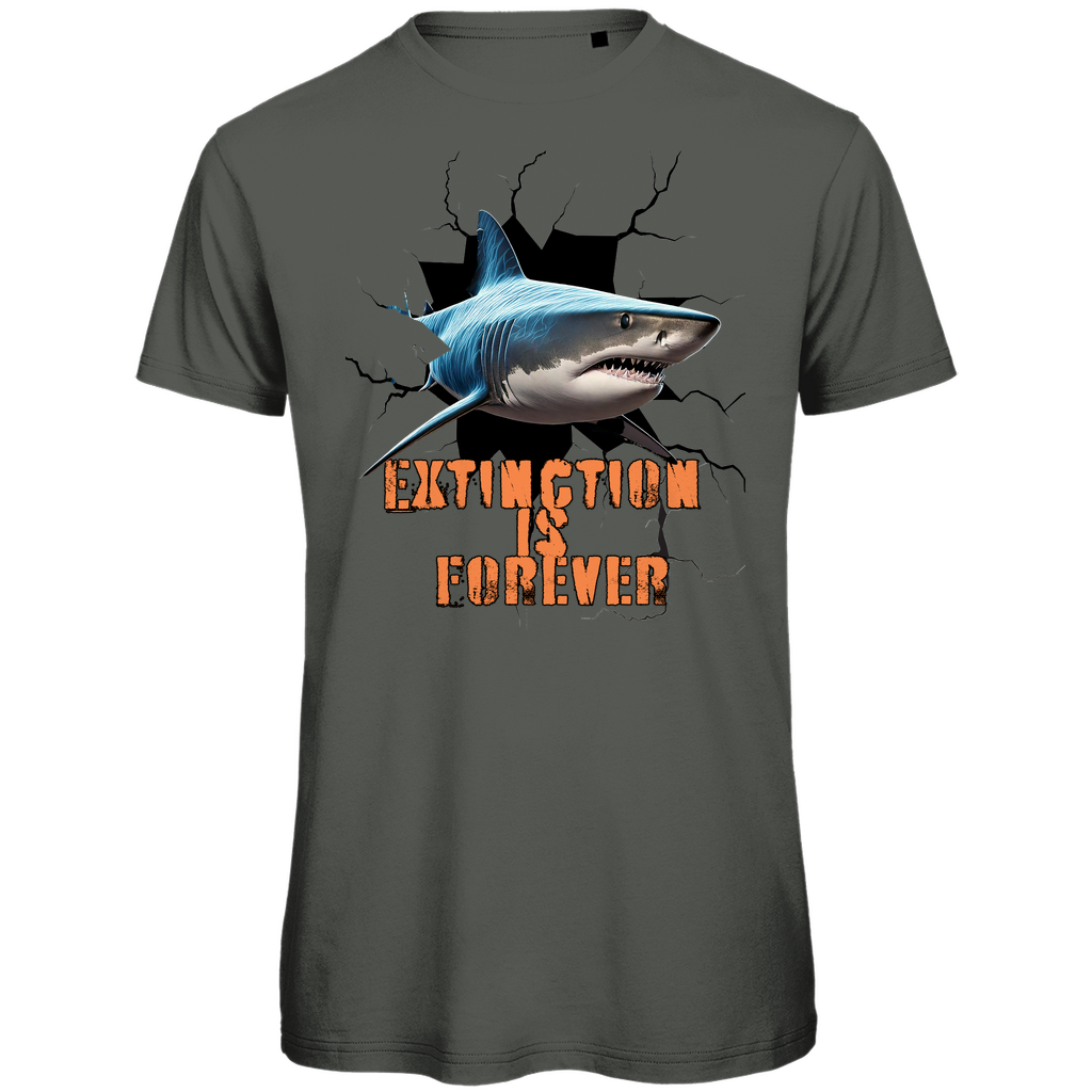 Premium organic men's t-shirt shark