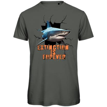 Premium organic men's t-shirt shark