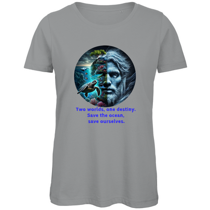 Premium Bio Damen T-Shirt ocean