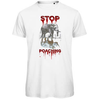 Premium organic men's T-shirt stop poaching