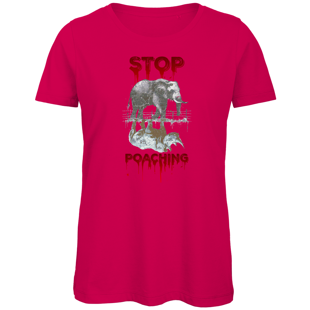 Premium Bio Damen T-Shirt stop poaching
