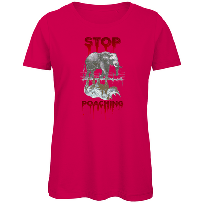 Premium Bio Damen T-Shirt stop poaching