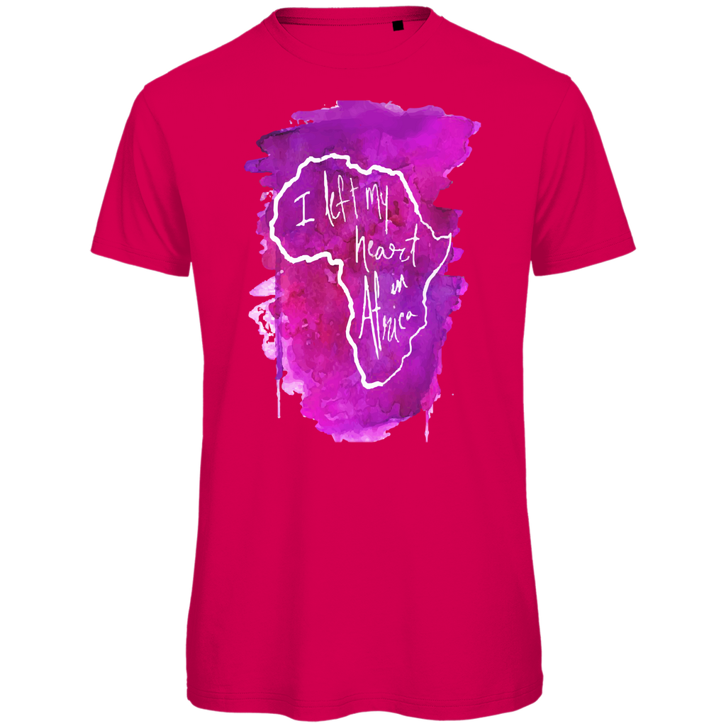 Premium organic men's t-shirt africa pink