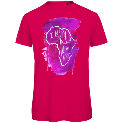 Premium organic men's t-shirt africa pink