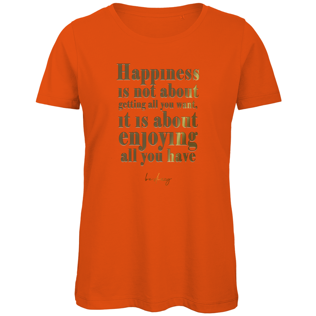 Premium Bio Damen T-Shirt happiness