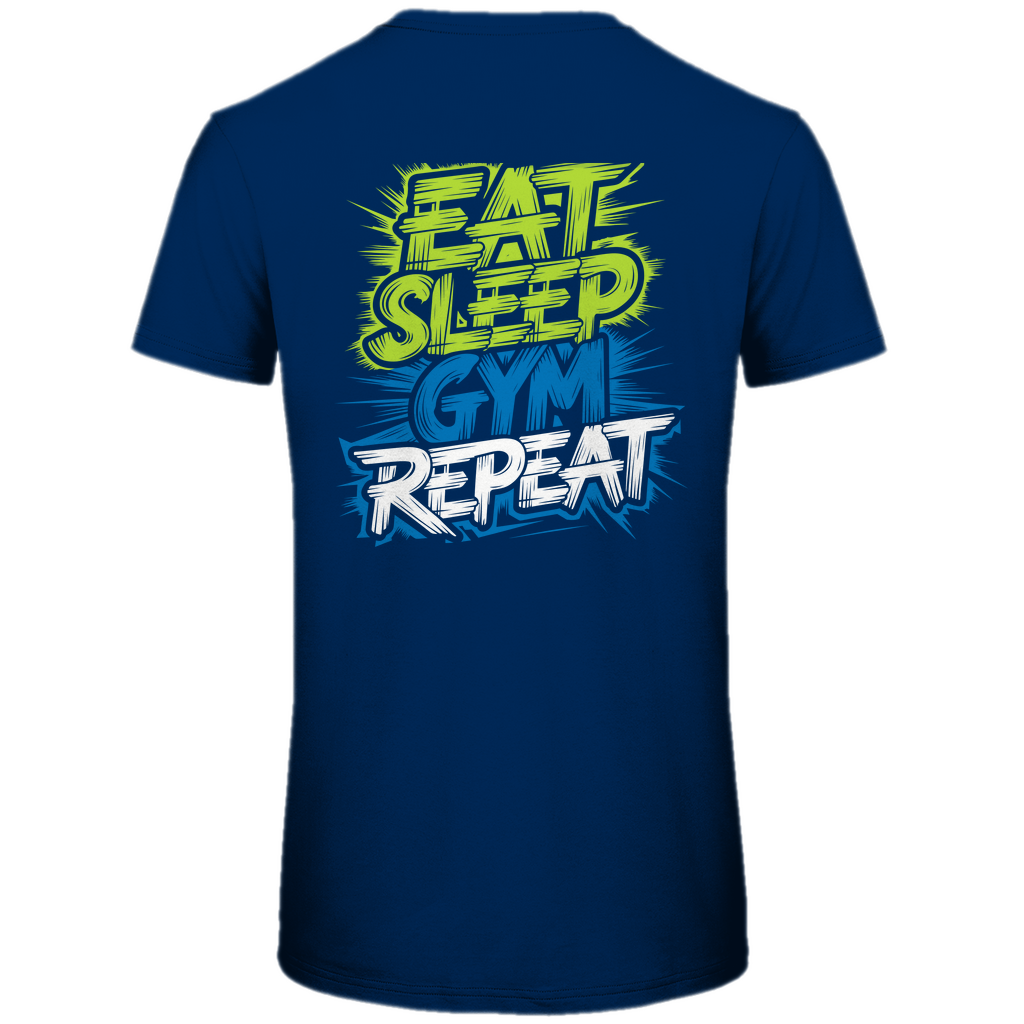 Premium Bio Herren T-Shirt eat-sleep