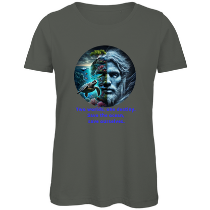 Premium Bio Damen T-Shirt ocean