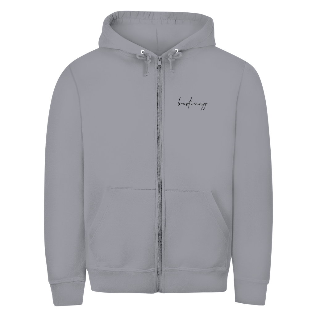 Zipper Hoodie logo white